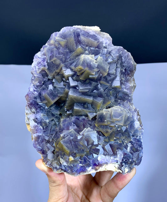 Huge Size Purple Phantom Fluorite Specimen from Baluchistan Pakistan - 1906 grams