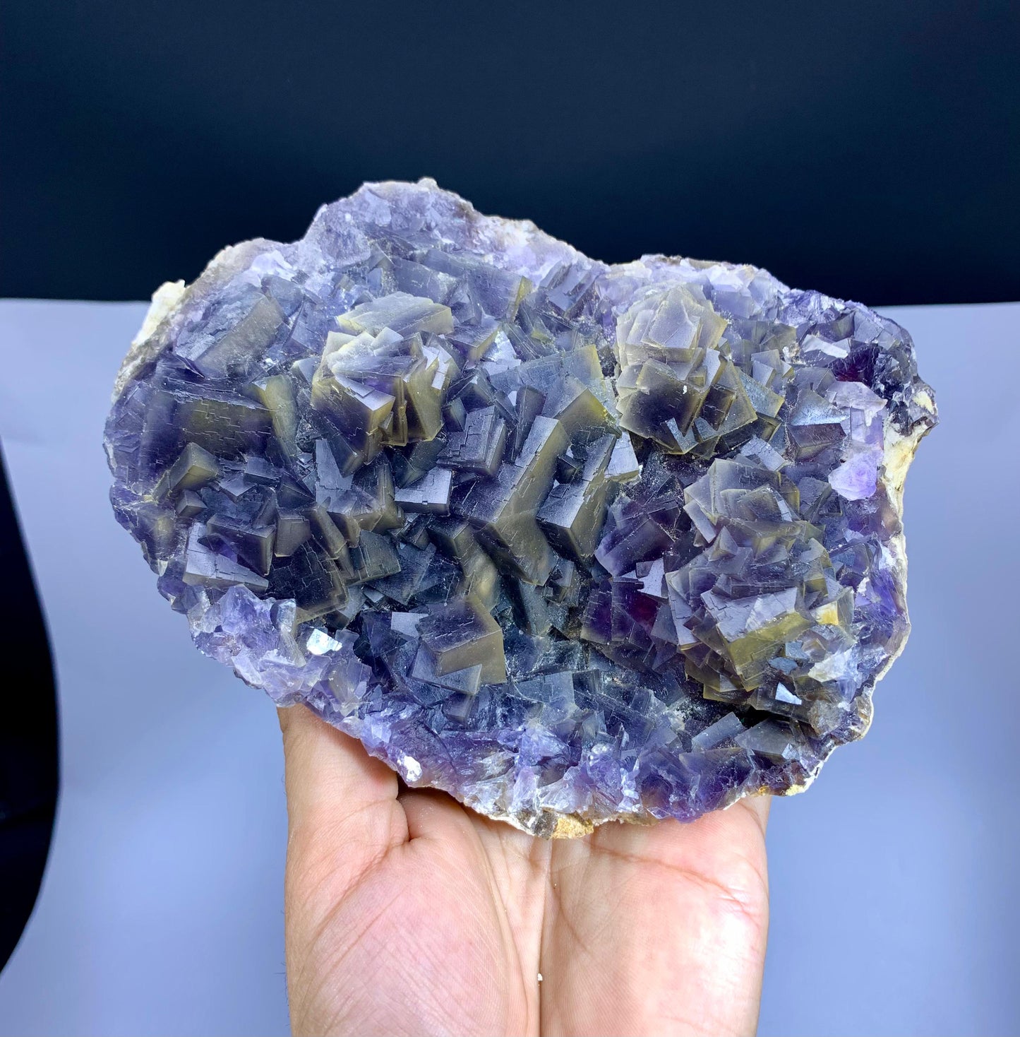 Huge Size Purple Phantom Fluorite Specimen from Baluchistan Pakistan - 1906 grams