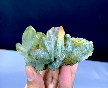 Natural Chlorine Quartz Cluster from Pakistan - 198 gram