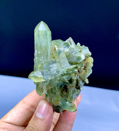 Natural Chlorine Quartz Cluster from Pakistan - 198 gram