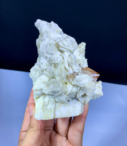 Natural Topaz Crystal on Cleavelandite Albite and Feldspar - 413 gram