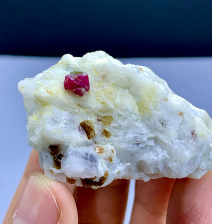 Pink Ruby on Matrix from Jagdalek Mine Afghanistan - 63 gram