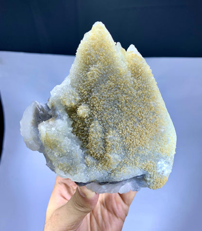 Large Size Yellow Calcite on Fluorite from Baluchistan Pakistan - 947 gram