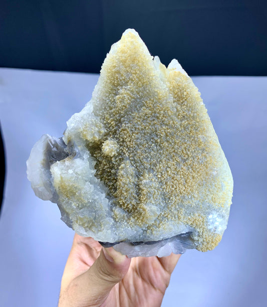 Large Size Yellow Calcite on Fluorite from Baluchistan Pakistan - 947 gram