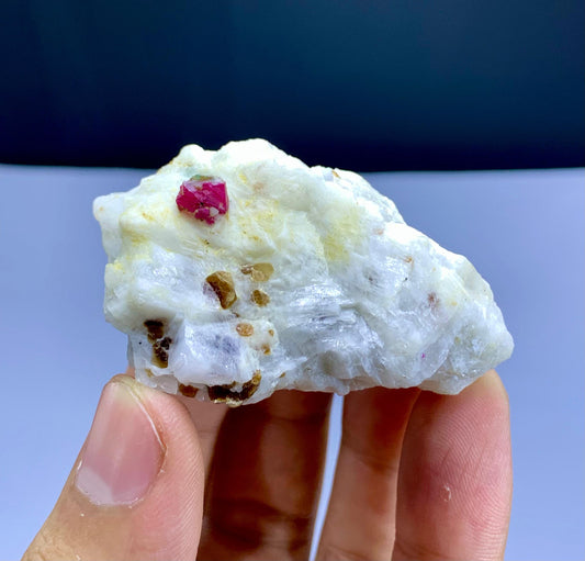 Pink Ruby on Matrix from Jagdalek Mine Afghanistan - 63 gram