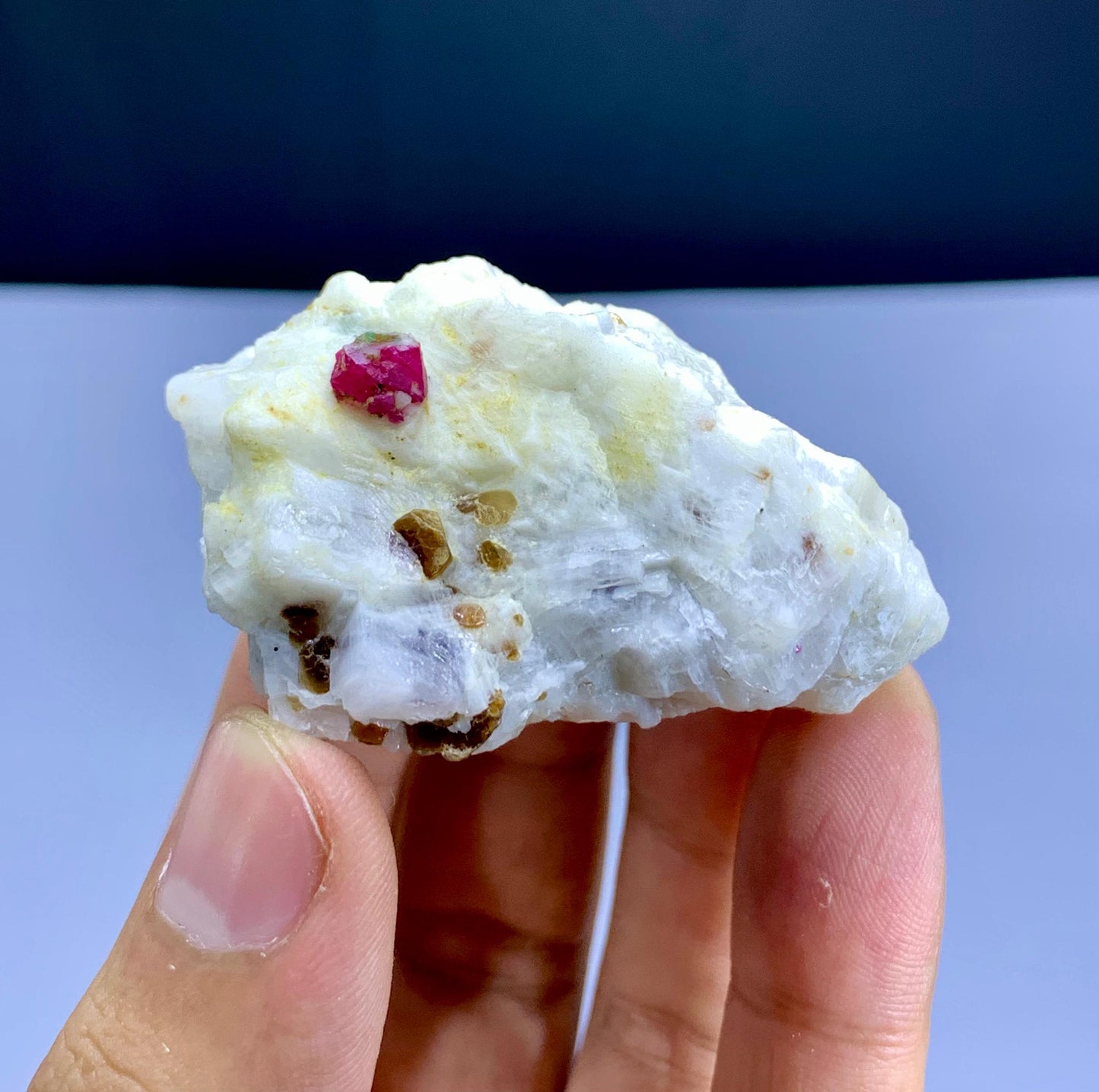 Pink Ruby on Matrix from Jagdalek Mine Afghanistan - 63 gram