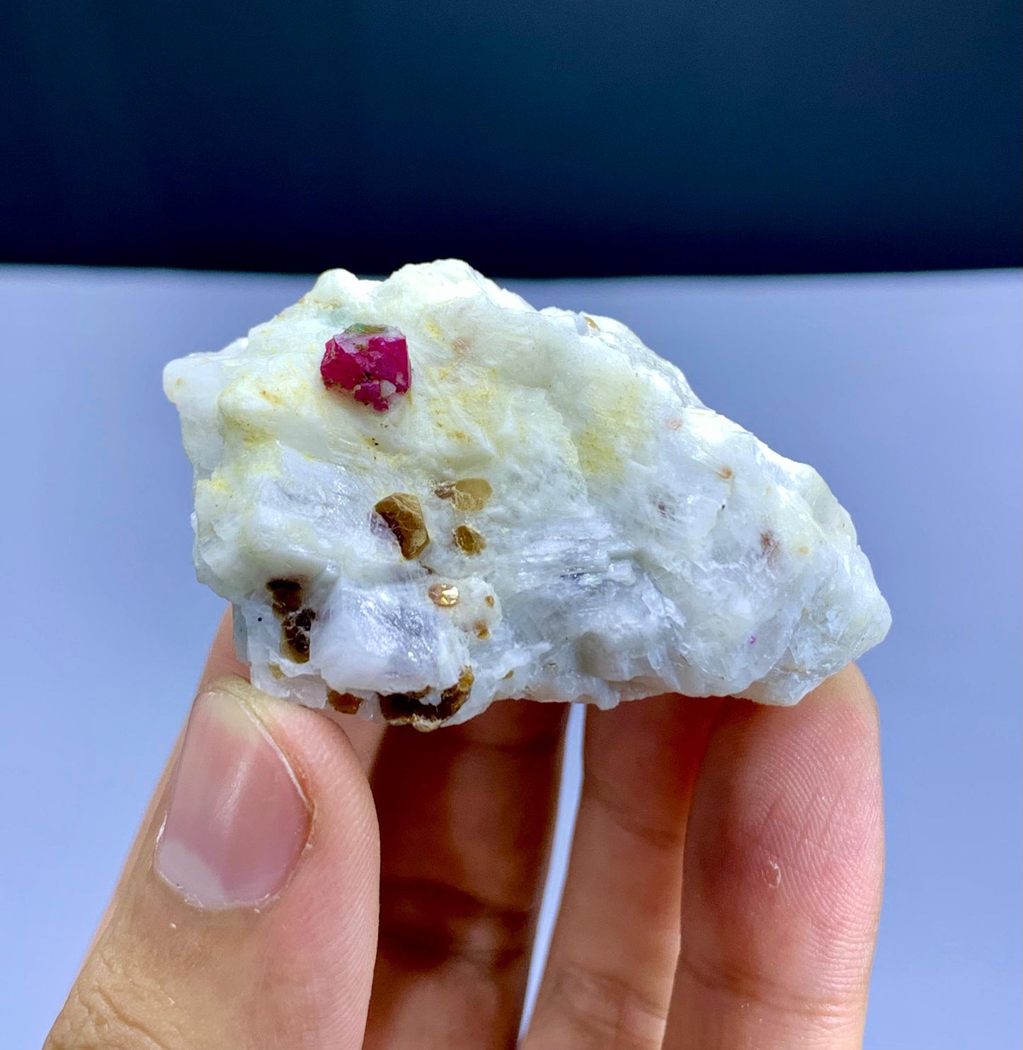 Pink Ruby on Matrix from Jagdalek Mine Afghanistan - 63 gram