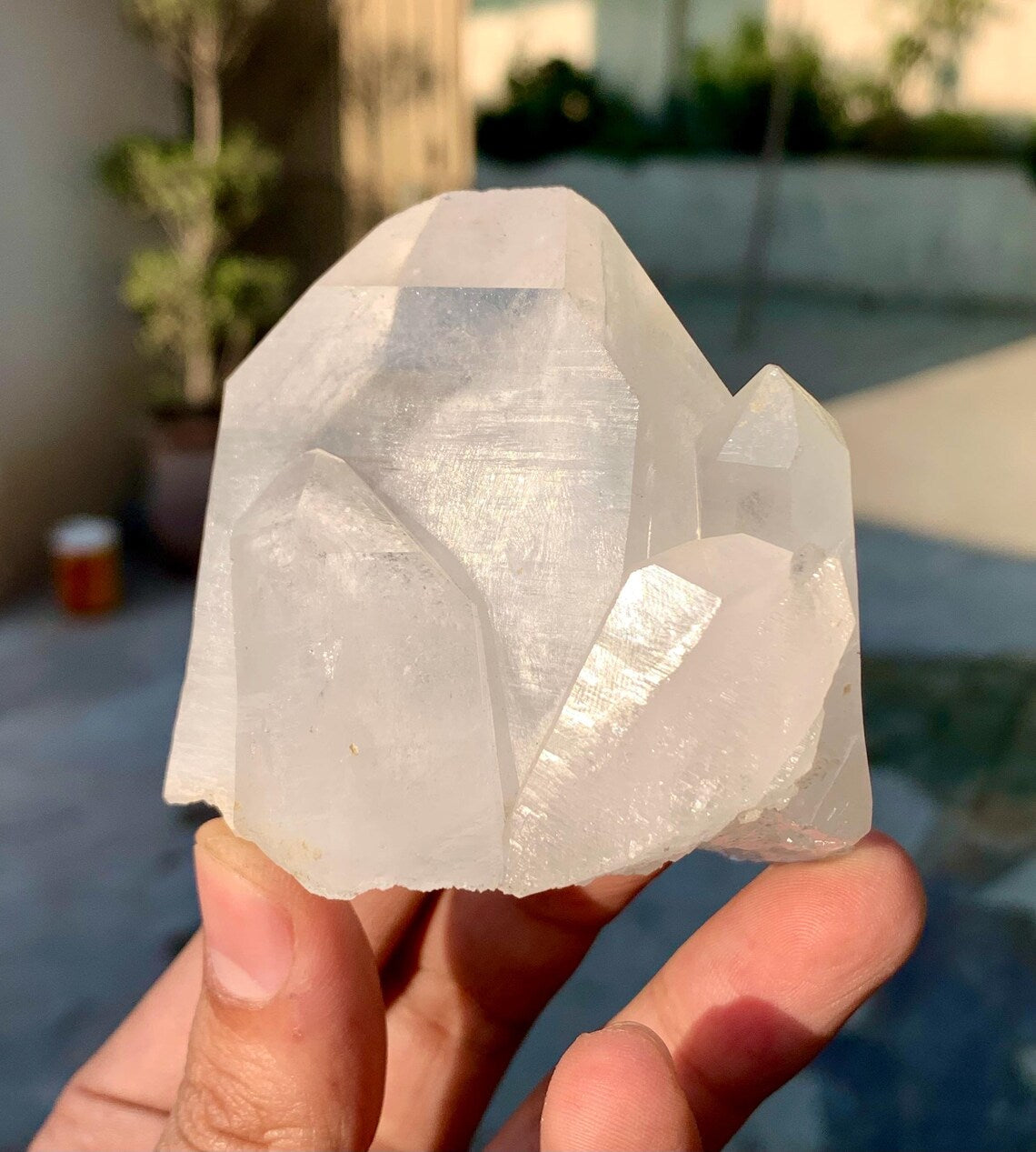 Terminated and Undamaged Feden Quartz Cluster from Pakistan - 238 grams