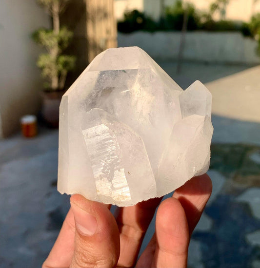 Terminated and Undamaged Feden Quartz Cluster from Pakistan - 238 grams