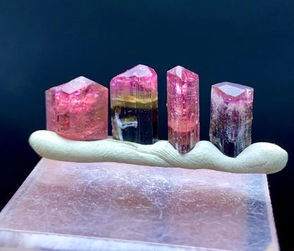 Natural Bicolor Lipstick Tourmaline from Paprok Afghanistan - 25.10 cts