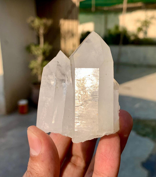 Terminated and Undamaged Feden Quartz Cluster from Pakistan - 238 grams