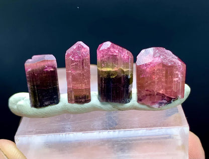 Natural Bicolor Lipstick Tourmaline from Paprok Afghanistan - 25.10 cts