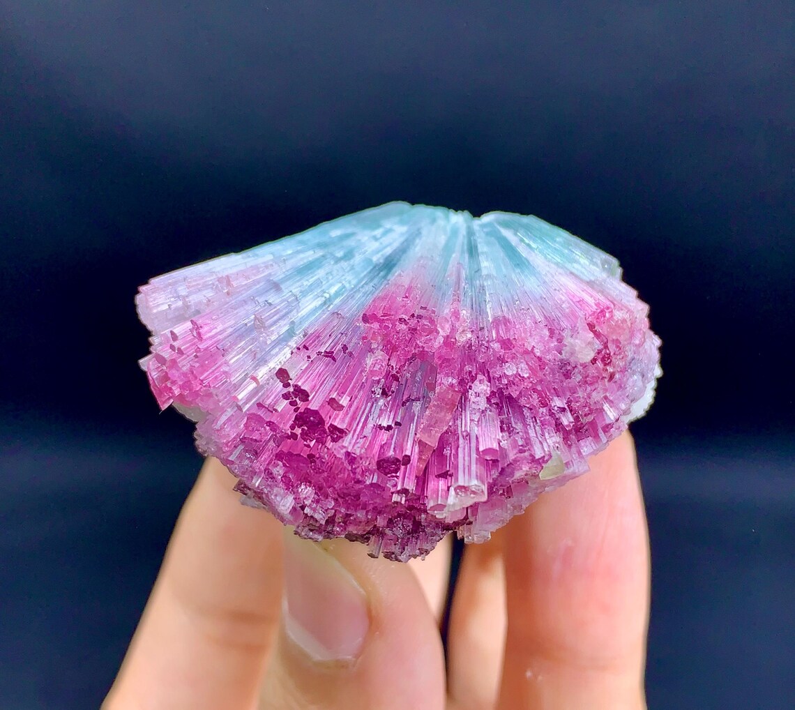 Exquisite Cotton Candy Tourmaline Cluster from Afghanistan - 62 gram