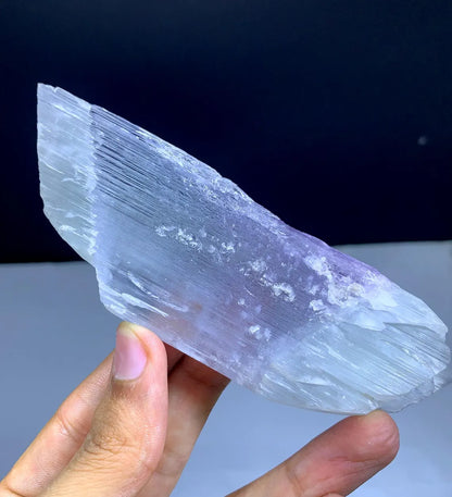 Double Sided Terminated Bi Color Kunzite Crystal From Afghanistan / 150 Gram