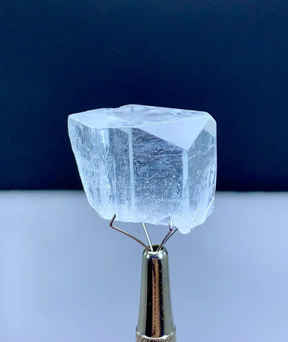 Diamond Cut Terminations Transparent Blue Aquamarine Crystal from Shigar valley Pakistan - 15 gram