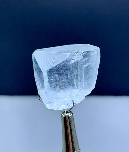 Diamond Cut Terminations Transparent Blue Aquamarine Crystal from Shigar valley Pakistan - 15 gram