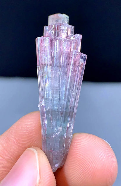 Cotton Candy Bicolor Tourmaline Cluster from Afghanistan - 32.75 carat