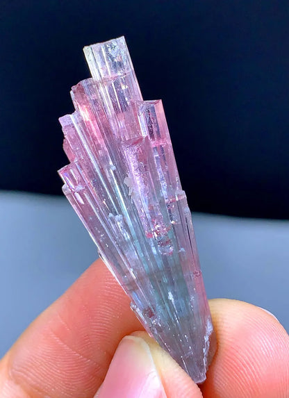 Cotton Candy Bicolor Tourmaline Cluster from Afghanistan - 32.75 carat