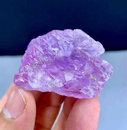 Fluorescent Deep Pink Mountain Shape Terminated Kunzite, 41 gram