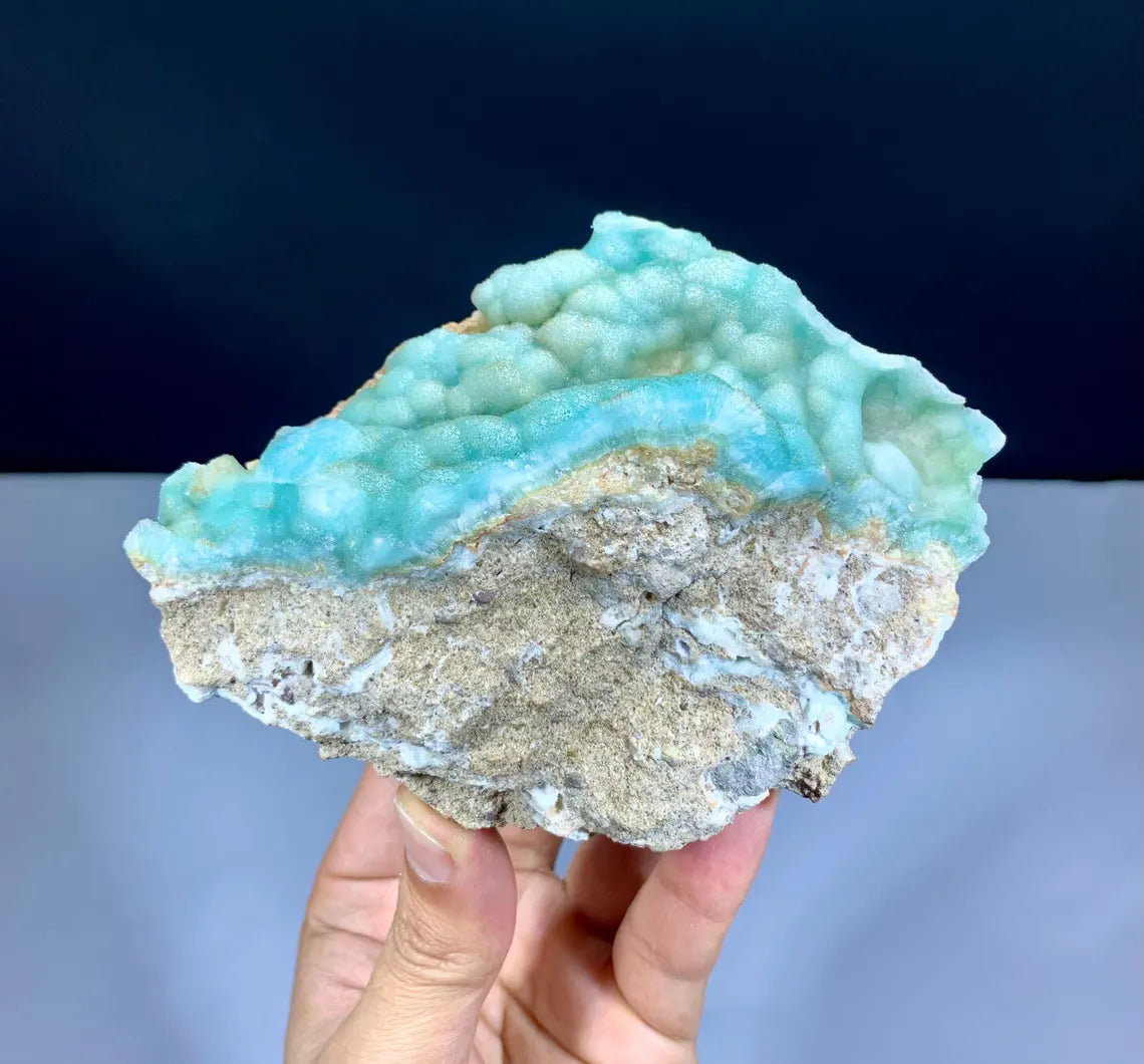Blue Aragonite Specimen from Afghanistan - 624 gram