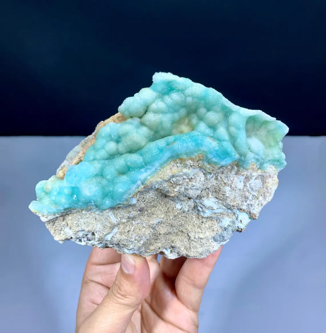 Blue Aragonite Specimen from Afghanistan - 624 gram