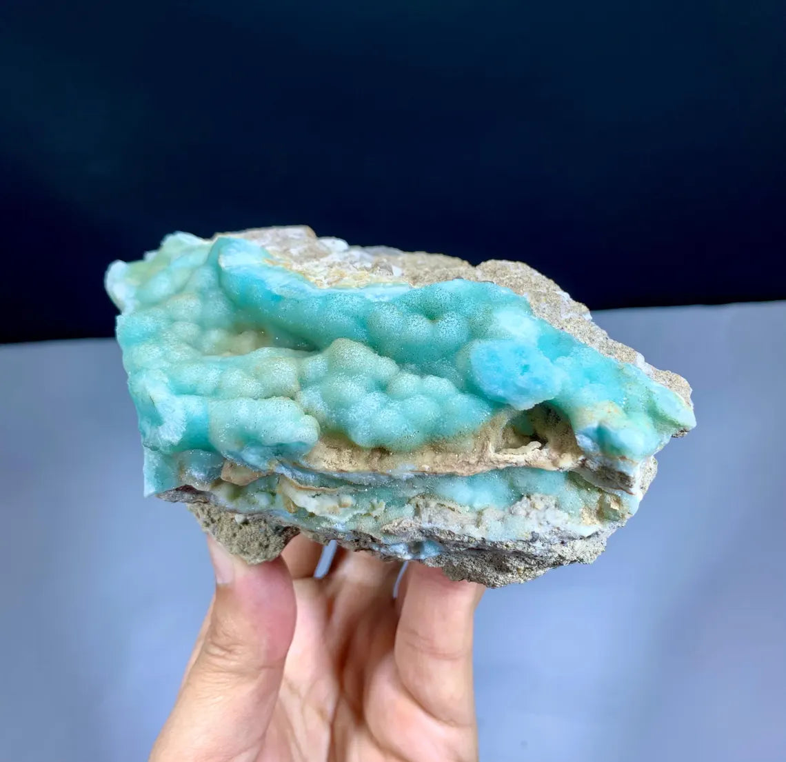 Blue Aragonite Specimen from Afghanistan - 624 gram