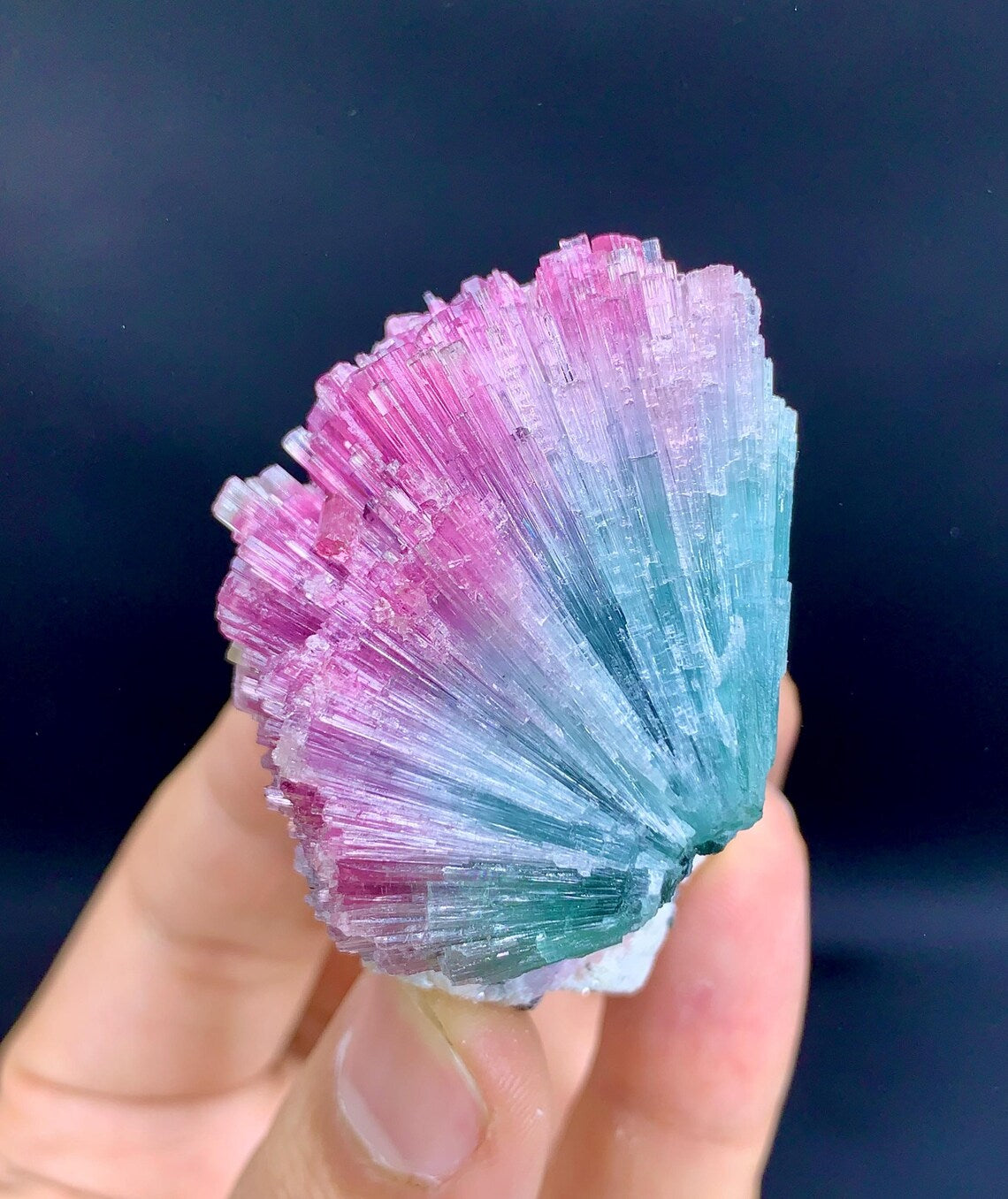 Exquisite Cotton Candy Tourmaline Cluster from Afghanistan - 62 gram