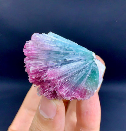 Exquisite Cotton Candy Tourmaline Cluster from Afghanistan - 62 gram