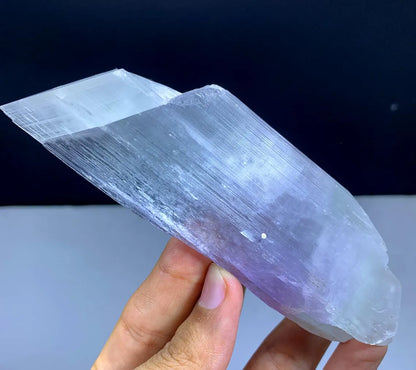 Double Sided Terminated Bi Color Kunzite Crystal From Afghanistan / 150 Gram
