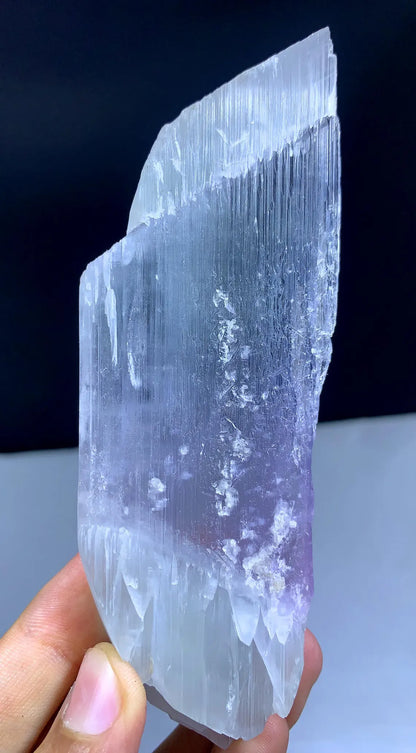 Double Sided Terminated Bi Color Kunzite Crystal From Afghanistan / 150 Gram