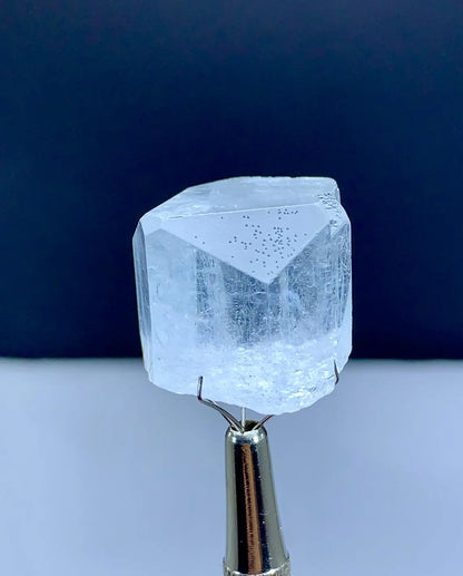 Diamond Cut Terminations Transparent Blue Aquamarine Crystal from Shigar valley Pakistan - 15 gram