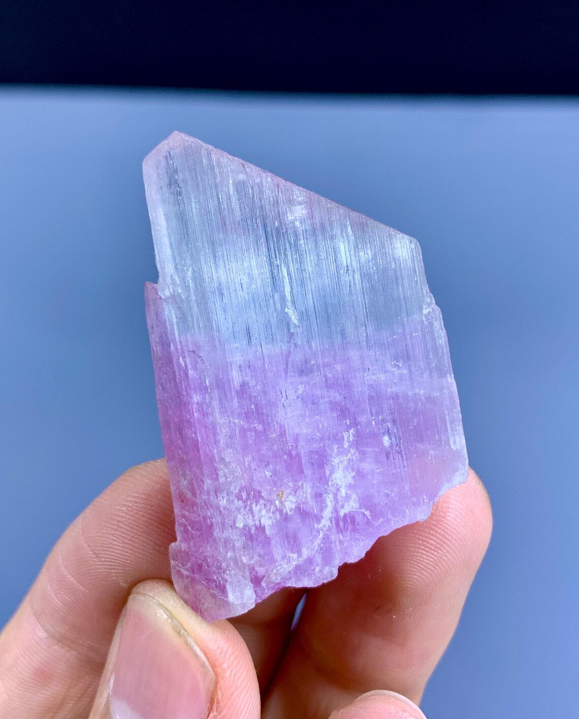 Bicolor Kunzite Crystal from Afghanistan - 21 gram