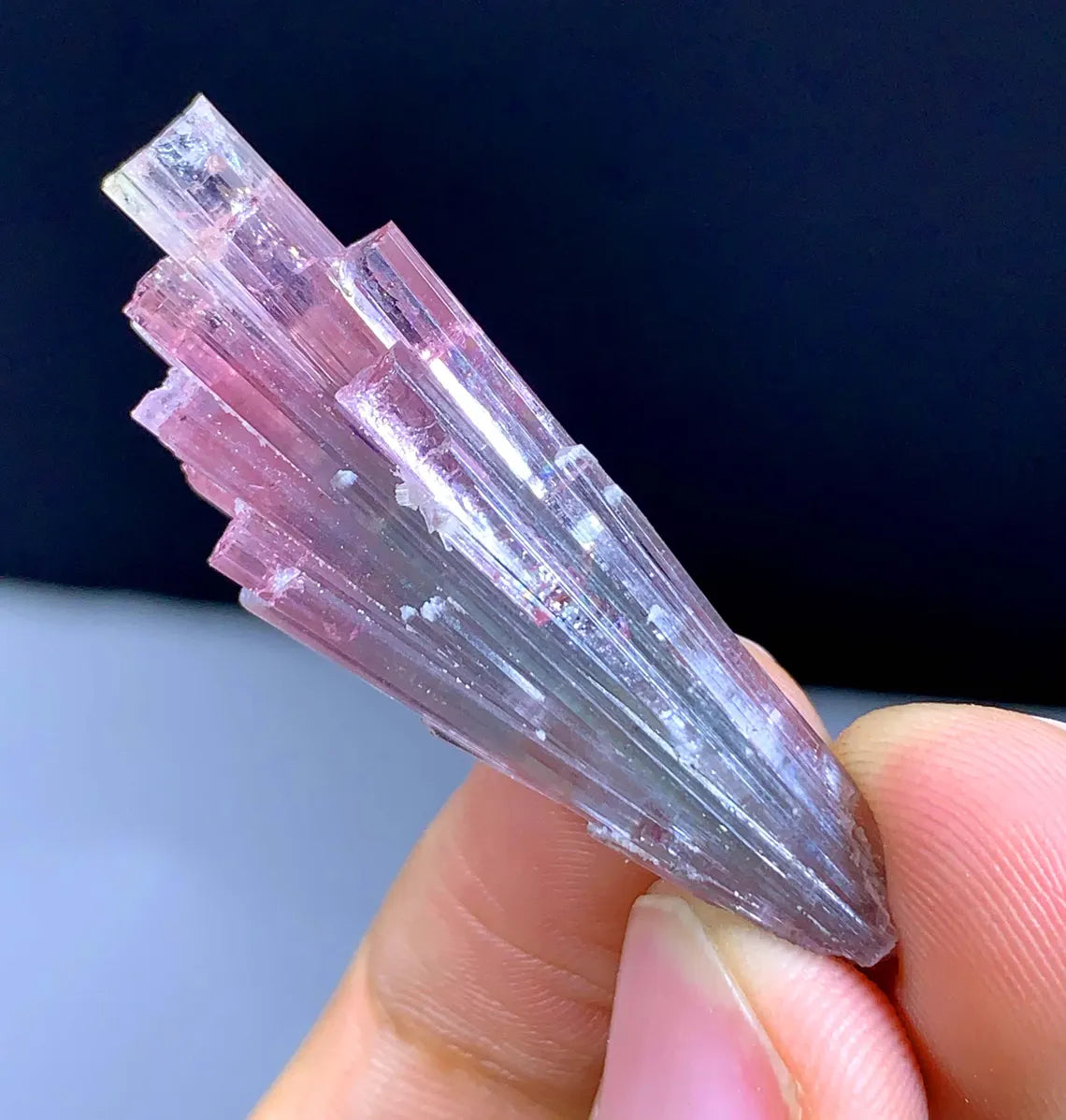 Cotton Candy Bicolor Tourmaline Cluster from Afghanistan - 32.75 carat
