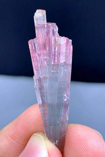 Cotton Candy Bicolor Tourmaline Cluster from Afghanistan - 32.75 carat