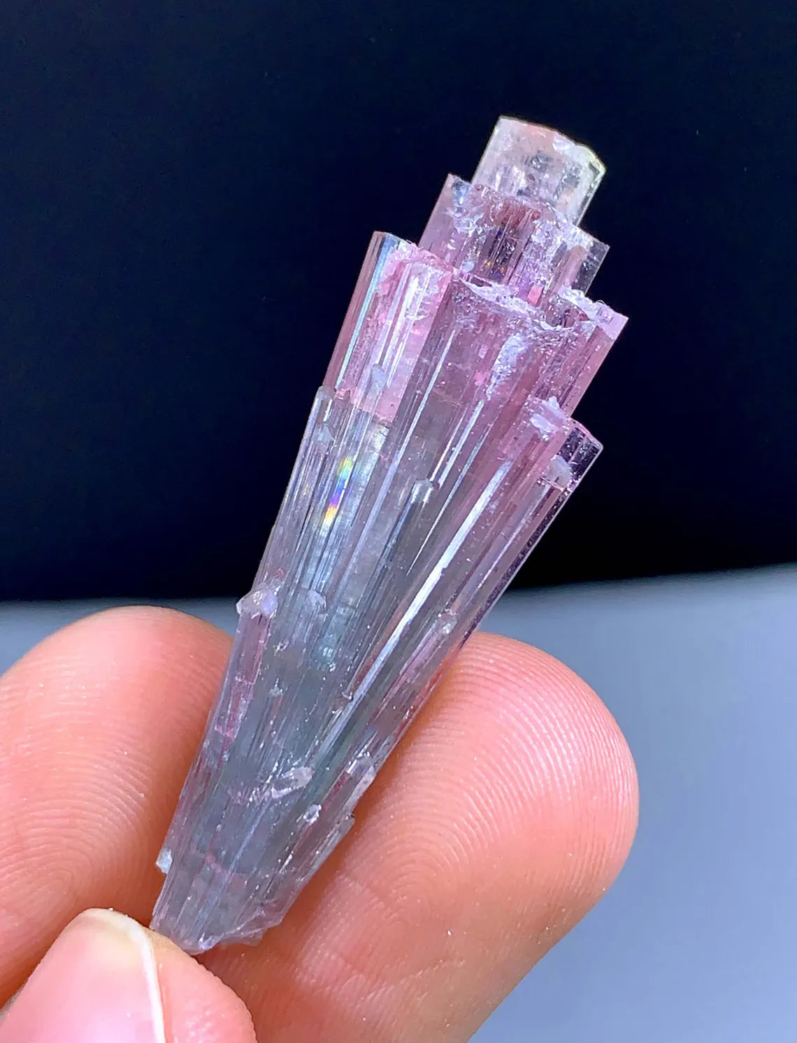 Cotton Candy Bicolor Tourmaline Cluster from Afghanistan - 32.75 carat