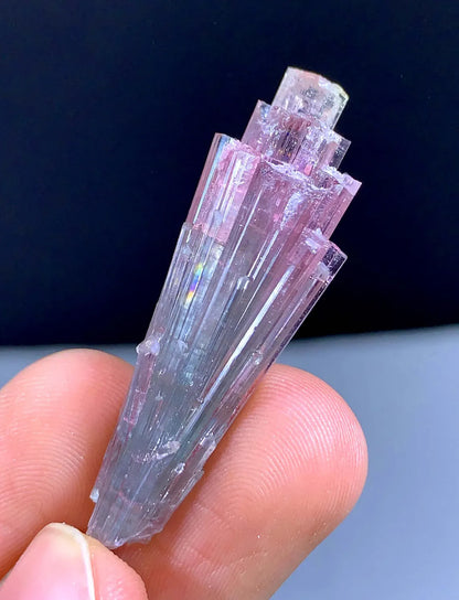 Cotton Candy Bicolor Tourmaline Cluster from Afghanistan - 32.75 carat