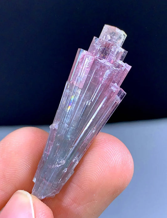 Cotton Candy Bicolor Tourmaline Cluster from Afghanistan - 32.75 carat