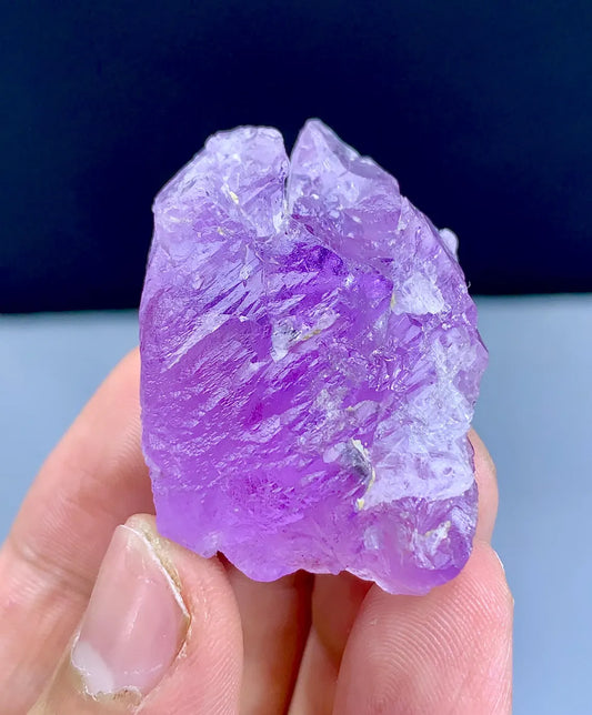 Fluorescent Deep Pink Mountain Shape Terminated Kunzite, 41 gram