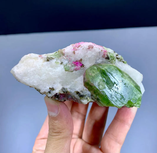 Lush Green Diopside on Matrix from Afghanistan - 311 gram