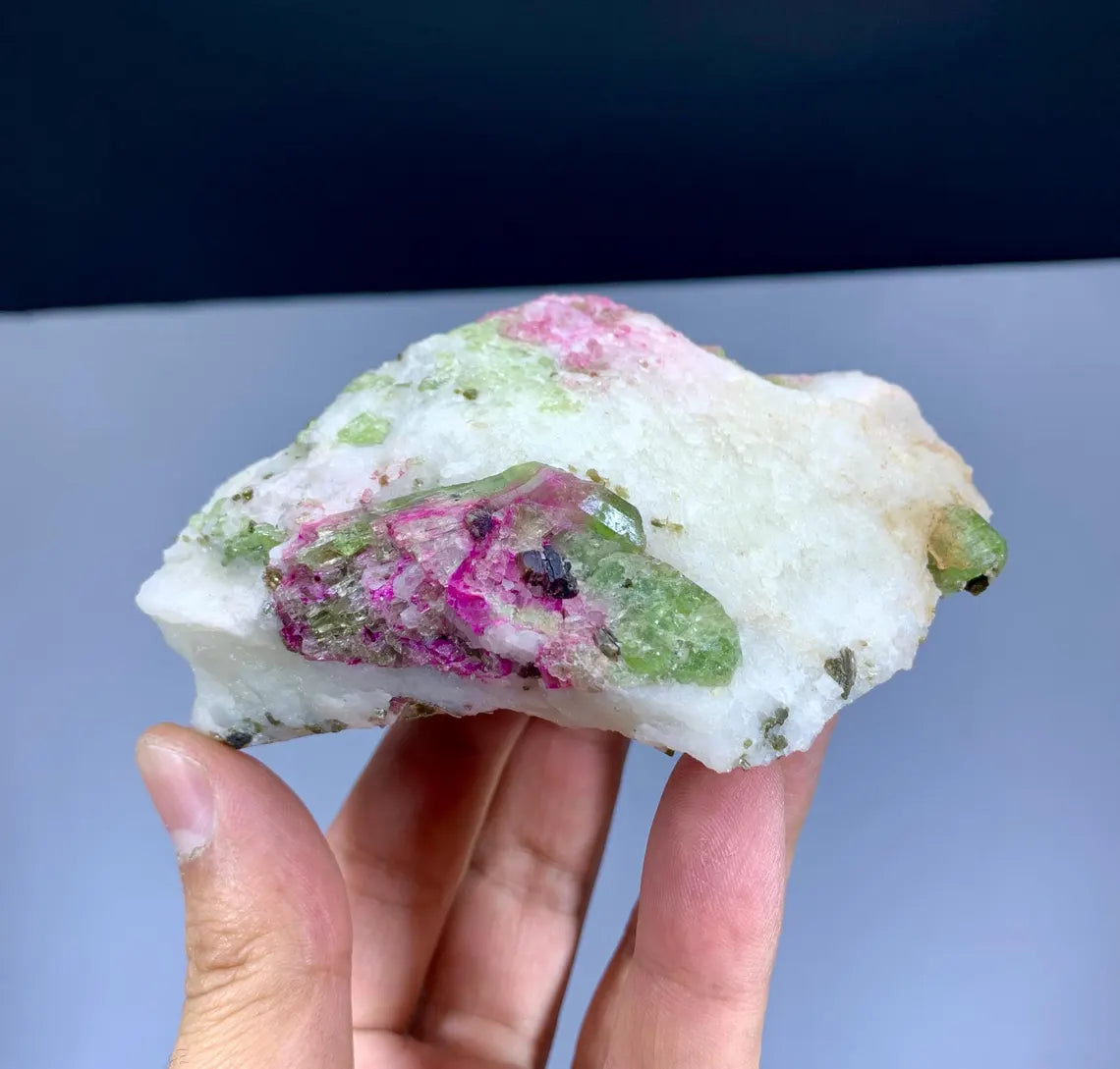 Lush Green Diopside on Matrix from Afghanistan - 311 gram