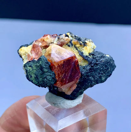 Red Zircon on Matrix from Pakistan - 37 gram
