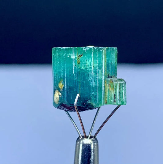 Bluish Green Tourmaline Crystal, Terminated Tourmaline from Afghanistan - 20.40 carat