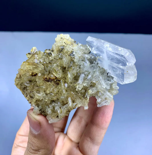 Amazing Feden Quartz Bunch on Matrix - 93 gram