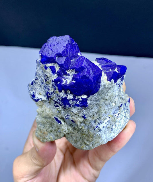 Stunning ink Blue Lapis Lazuli on Matrix from Afghanistan - 295 gram