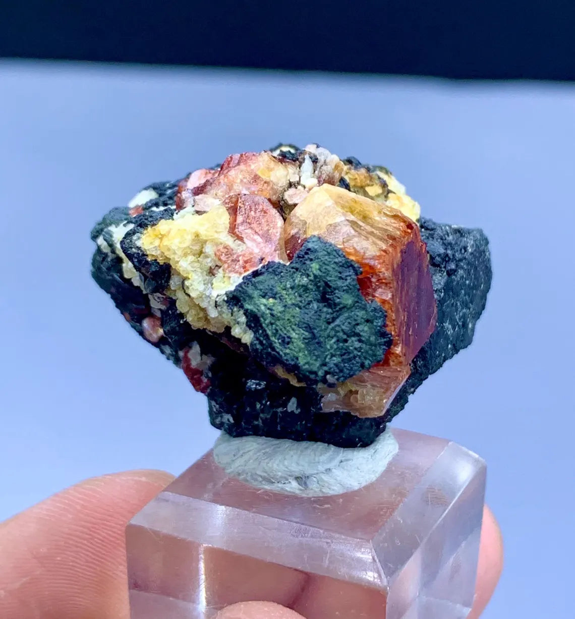 Red Zircon on Matrix from Pakistan - 37 gram