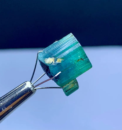 Bluish Green Tourmaline Crystal, Terminated Tourmaline from Afghanistan - 20.40 carat