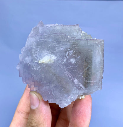 Unique Step wise Terminations Natural Fluorite Crystal from Baluchistan Pakistan - 320 gram