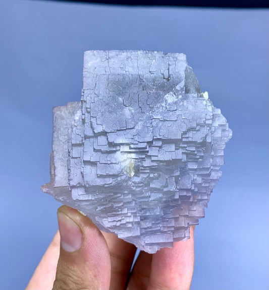 Unique Step wise Terminations Natural Fluorite Crystal from Baluchistan Pakistan - 320 gram