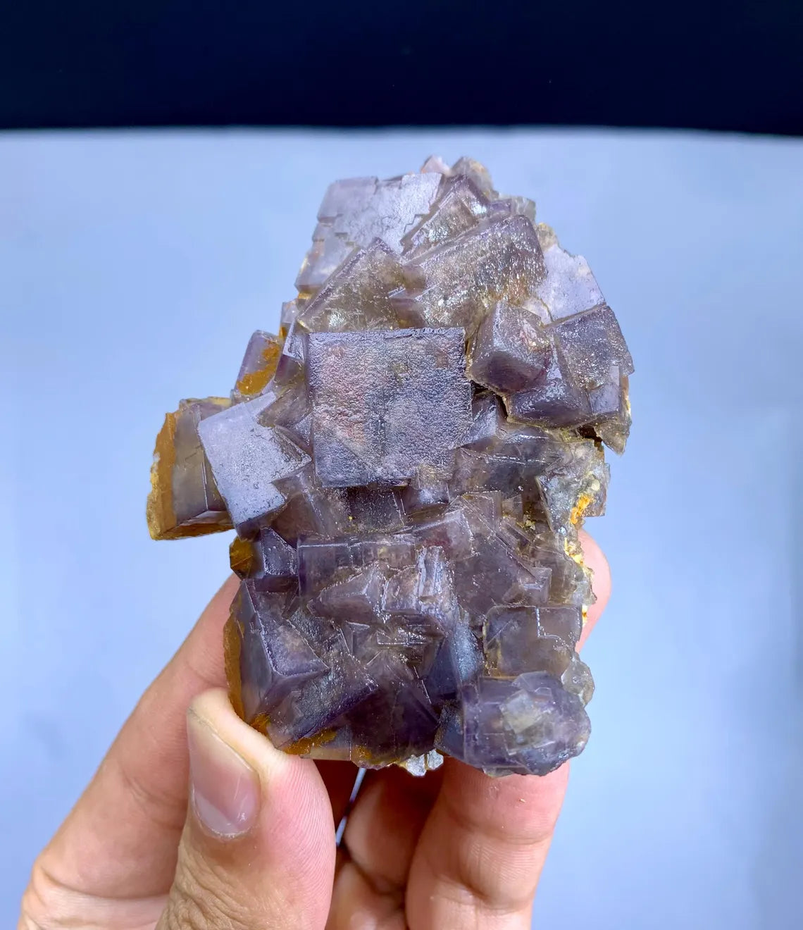 Natural Purple Phantom Fluorite Specimen from Baluchistan Pakistan - 98 gram