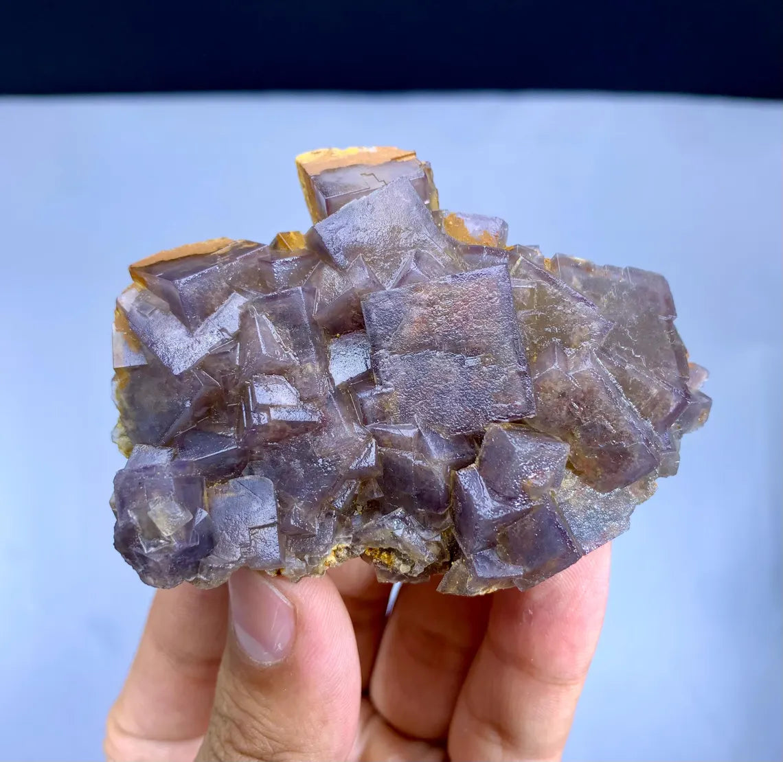 Natural Purple Phantom Fluorite Specimen from Baluchistan Pakistan - 98 gram